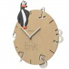Dětské hodiny CalleaDesign tučňák 36cm (možnost vlastního jména) (obrázek 1)