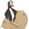 Dětské hodiny CalleaDesign tučňák 36cm (možnost vlastního jména) (obrázek 2)