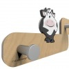 Dětský designový nástěnný věšák CalleaDesign kráva 55cm (obrázek 2)