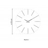 Designové nástěnné hodiny Nomon Merlin 12i red 110cm (obrázek 2)