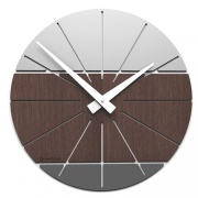 Designové hodiny 10-029 natur CalleaDesign Benja 35cm (více variant dýhy)