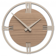 Nástěnné hodiny Designové hodiny 10-216n natur CalleaDesign Sirio 60cm (více variant dýhy)