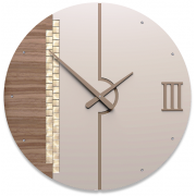 NÁSTĚNNÉ A STOLNÍ HODINY Designové hodiny 10-213 CalleaDesign Tristan Swarovski 60cm (více variant dýhy)