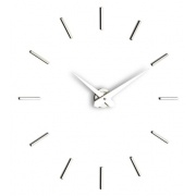 Nalepovací hodiny Designové nástěnné hodiny I200M IncantesimoDesign chrome 90-100cm