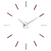 Nalepovací hodiny Designové nástěnné hodiny I200MVN red IncantesimoDesign 90-100cm