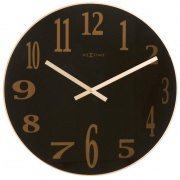 Nástěnné hodiny Designové nástěnné hodiny 2472zw Nextime Smoke Mirror 43cm