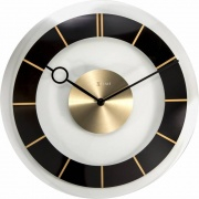 NÁSTĚNNÉ A STOLNÍ HODINY Designové nástěnné hodiny 2790zw Nextime Retro Black 31cm