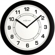 Nástěnné hodiny Designové nástěnné hodiny 3045zw Nextime Super slim 28cm