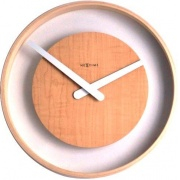 Designové nástěnné hodiny 3046 Nextime Wood Loop 30cm