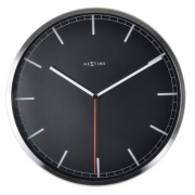Nástěnné hodiny Designové nástěnné hodiny 3071zw Nextime Company Black Stripe 35cm