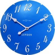 Nástěnné hodiny Designové nástěnné hodiny 3084bl Nextime v aglickém retro stylu 35cm 