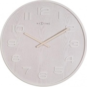 Nástěnné hodiny Designové nástěnné hodiny 3095wi Nextime Wood Wood Big 53cm