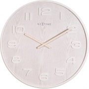 Nástěnné hodiny Designové nástěnné hodiny 3096wi Nextime Wood Wood Medium 35cm