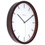 Nástěnné hodiny Designové nástěnné hodiny 3156br Nextime Company Wood 35cm
