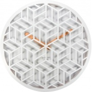 Nástěnné hodiny Designové nástěnné hodiny 3215wi Nextime Discrete 36cm