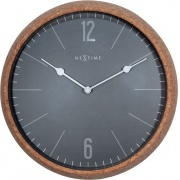 NÁSTĚNNÉ A STOLNÍ HODINY Designové nástěnné hodiny 3509gs Nextime Cork 30cm