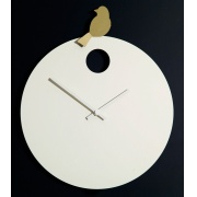 NÁSTĚNNÉ A STOLNÍ HODINY Designové nástěnné hodiny Diamantini&Domeniconi 394 gold Bird 40cm