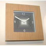 NÁSTĚNNÉ A STOLNÍ HODINY Designové hodiny Diamantini & Domeniconi Target dub 42cm