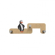 Dětský designový nástěnný věšák CalleaDesign tučňák 55cm