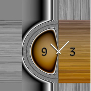 NÁSTĚNNÉ A STOLNÍ HODINY Designové nástěnné hodiny 6044-0002 DX-time 40cm