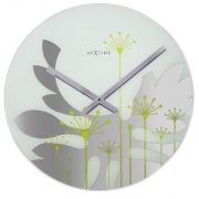 Nástěnné hodiny Designové nástěnné hodiny 8088gn Nextime Grass green 43cm