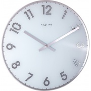 NÁSTĚNNÉ A STOLNÍ HODINY Designové nástěnné hodiny 8190wi Nextime Reflect 43cm