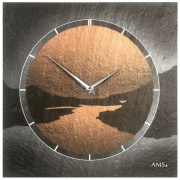 Nástěnné hodiny Designové nástěnné břidlicové hodiny 9513 AMS 30cm