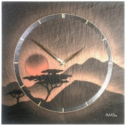 Nástěnné hodiny Designové nástěnné břidlicové hodiny 9515 AMS 30cm