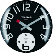 Nástěnné hodiny Nástěnné hodiny Twins 363 black 35cm