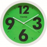 Nástěnné hodiny Nástěnné hodiny Twins 903 green 26cm