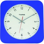 NÁSTĚNNÉ A STOLNÍ HODINY Nástěnné hodiny Twins 5078 blue 30cm