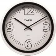 Nástěnné hodiny Nástěnné hodiny Twins 2896 black 31cm