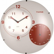 Nástěnné hodiny Nástěnné hodiny Twins 353 white 35cm