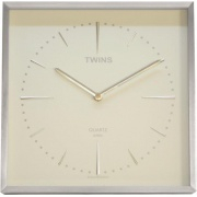 NÁSTĚNNÉ A STOLNÍ HODINY Nástěnné hodiny Twins 2904 white 28cm