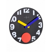 Nástěnné hodiny Fisura nástěnné hodiny Punto Black 40cm
