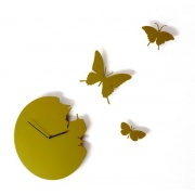 Nástěnné hodiny Designové hodiny Diamantini & Domeniconi Butterfly green 40cm