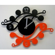 Nástěnné hodiny Nástěnné hodiny Camea G black/orange 41cm