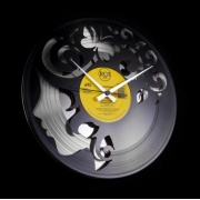 Nástěnné hodiny Designové nástěnné hodiny Discoclock 008SB Curly thoughts 30cm