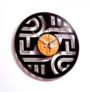 Nástěnné hodiny Designové nástěnné hodiny Discoclock 015 Geometry 30cm