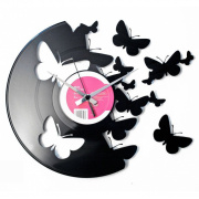 NÁSTĚNNÉ A STOLNÍ HODINY Designové nástěnné hodiny Discoclock 056 Motýli 30cm