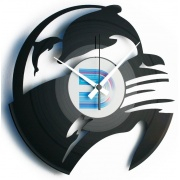 Nástěnné hodiny Designové nástěnné hodiny Discoclock 093 Delfíni 30cm