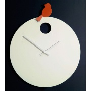 NÁSTĚNNÉ A STOLNÍ HODINY Designové nástěnné hodiny Diamantini&Domeniconi 394 orange Bird 40cm