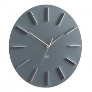 Designové nástěnné hodiny Future Time FT2010GY Round grey 40cm