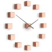NÁSTĚNNÉ A STOLNÍ HODINY Designové nástěnné nalepovací hodiny Future Time FT3000CO Cubic copper