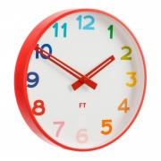 Nástěnné hodiny Dětské nástěnné hodiny Future Time FT5010RD Rainbow red 30cm