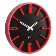 Nástěnné hodiny Designové nástěnné hodiny Future Time FT6010BK Numbers 30cm