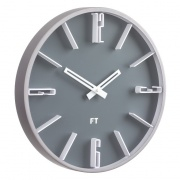 NÁSTĚNNÉ A STOLNÍ HODINY Designové nástěnné hodiny Future Time FT6010GY Numbers 30cm