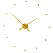 Designové nástěnné hodiny NOMON OJ hořčicové 80cm