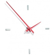 Nalepovací hodiny Designové nástěnné hodiny Nomon Tacon 4L red 100cm