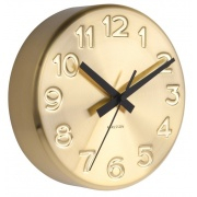 Nástěnné hodiny Designové nástěnné hodiny 5477GD Karlsson 19cm
